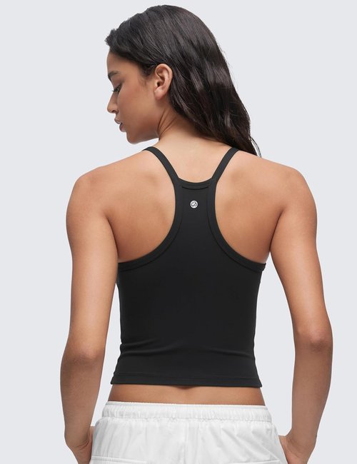 CRZ YOGA Butterluxe V-Neck Tank Top for Women - Soft Double-Lined Yoga Camisole | Sleeveless Racerback