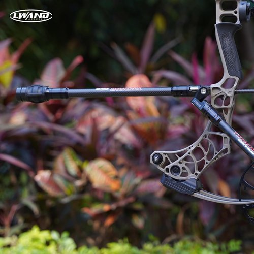 LWANO Archery Compound Bow Stabilizer - Adjustable Vibration Reduction Bar | 6-12 Inch, Lightweight Carbon Fiber
