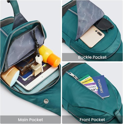 G4Free Sling Bag - RFID Blocking Crossbody Backpack with USB Charger Port | Small Daypack for Men & Women