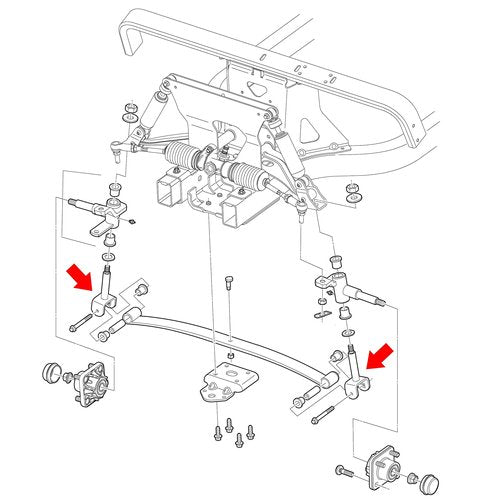 10L0L Complete Front End King Pin Kit for Club Car Precedent 2003.5-up Gas/Electric Golf Cart, OEM# 102287201 103638601 103638801