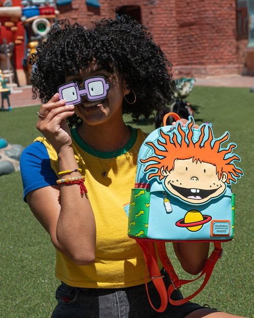 Loungefly Nickelodeon Rugrats Chuckie Cosplay Women's Backpack With Removable Glasses