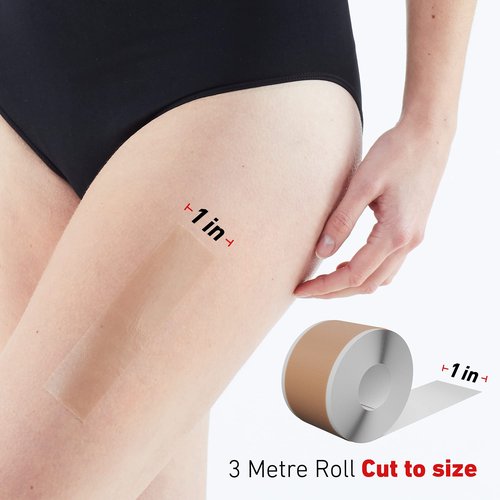 Neo-G Opti-Heal Silicone Medical Tape for Wound Care – Medical Surgical Tape Sensitive Skin for Fixation of Wound Dressings, Bandages, Medical Devices - Adhesive First Aid Tape Roll -1 inch x 3.3 yd