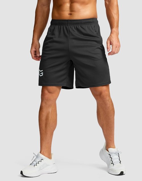 G Gradual Men's Workout Running Shorts - Quick Dry, Lightweight Gym Shorts with Zip Pockets | 5"/7"/9" Sizes