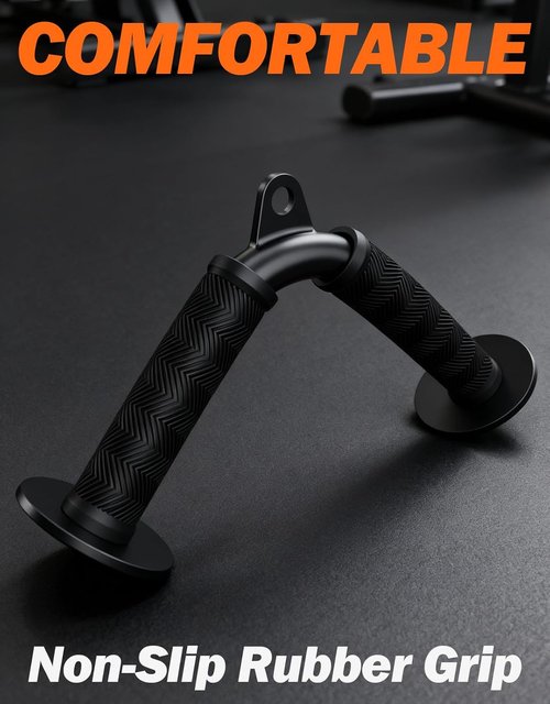 Fitarc Tricep V Bar Cable Attachment - Non-Slip Rubber Grips for Home Gym | Durable Tricep Pull Down Tool