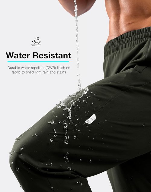 G Gradual Men's Joggers - Lightweight Athletic Pants with Zipper Pockets | Quick-Dry Sweatpants for Running & Hiking