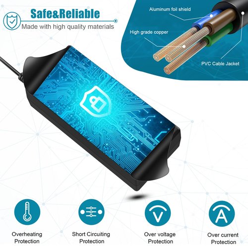 24V 2A Electric Bike Scooter Battery Fast Charger for Razor CC2420 E100 E125 E150 E175 E200 E225S E300 E325S E500 MX350 MX400 PR200 Pocket Mod Rocket, Dirt Quad, Mini Chopper Sunl City Express etc.