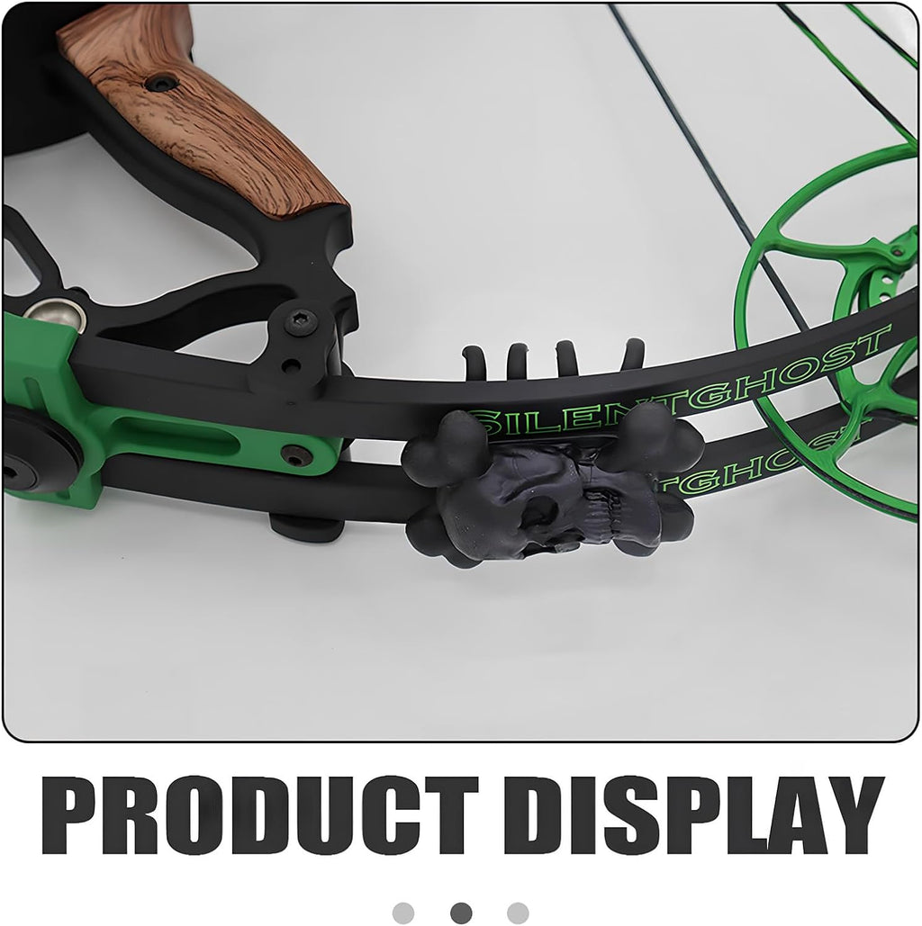 Sntxmy Bow Limbs Stabilizer - Vibration Damper for Compound Bows - 2pcs Black Silencers