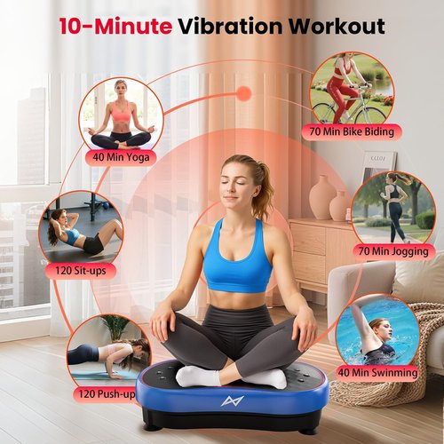 AXV Vibration Plate - Full Body Shaker Exercise Machine for Weight Loss | Fitness Platform for Men & Women