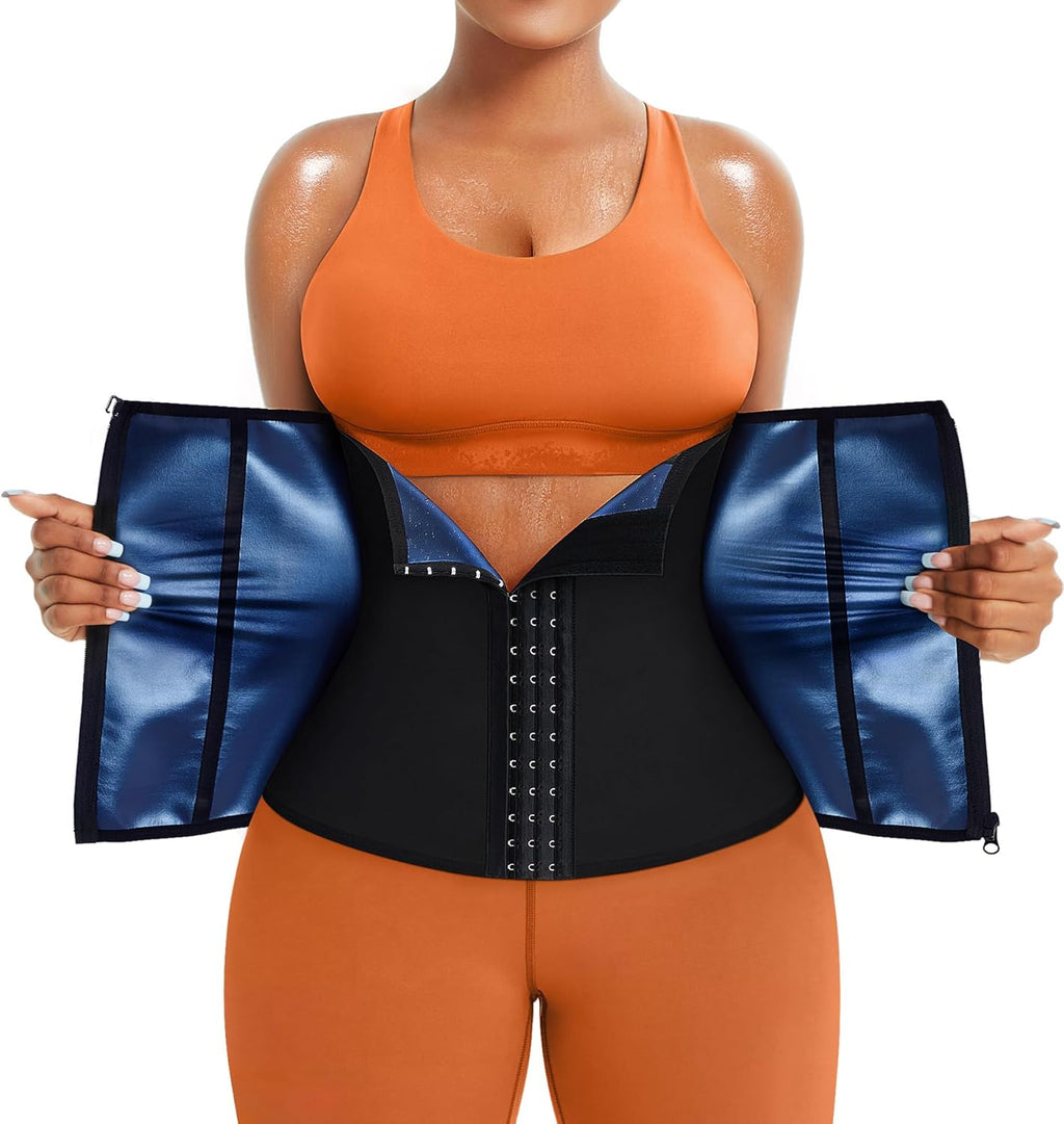 TrainingGirl Waist Trainer - Lower Belly Trimmer Corset for Effective Tummy Control | Sweat Belt for Workouts