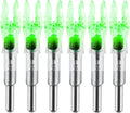 Skiennix Lighted Arrow Nocks - High-Visibility LED with ON/OFF Switch | Fits .204-.246 Diameter (6PCS)