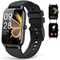 ChronArk Fitness Tracker for Women Men, Activity Smart Watch Compatible with Android iPhone, Step Counter with 110+ Sports, Sleep Monitor, Calorie Counter, IP68 Waterproof (Black, 1.57)