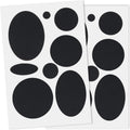 OIIKI Waterproof Puffer Down Jacket Repair Patches - 16pcs Self-Adhesive Nylon Fabric Stickers | Black