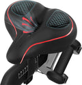 Peloton Compatible Oversized Bike Seat - Extra Wide Comfort Saddle for Men & Women | Large Replacement for Spin & Road Bikes
