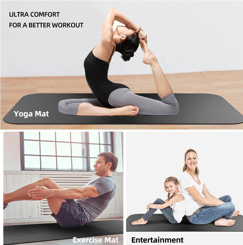 Peloton Treadmill Mat - Durable Exercise Equipment Pad for Indoor Bikes & Ellipticals | Folding Design