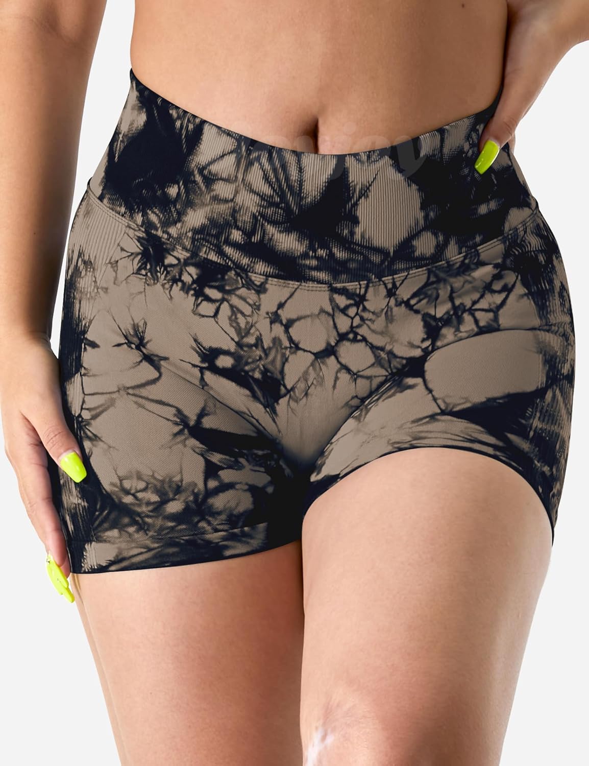 VOYJOY Women's Workout Shorts - Scrunch Butt Lifting Seamless Yoga Biker Shorts | 3.6" Length
