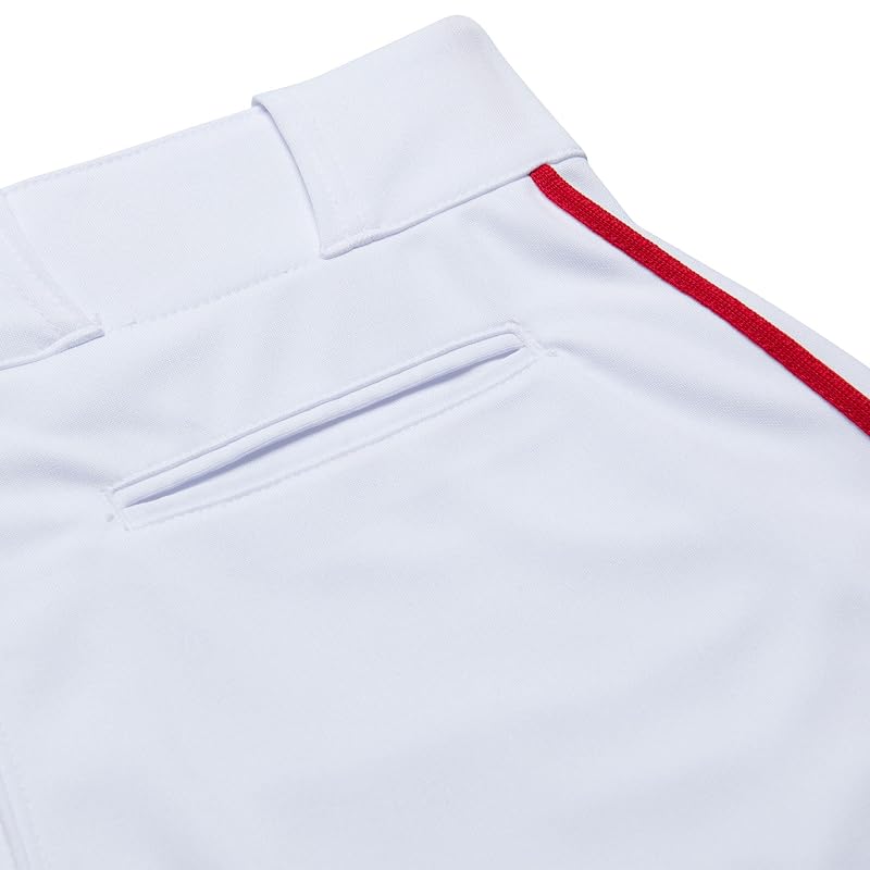 Champro Triple Crown 2.0 Baseball Knickers with Braid - White, Scarlet, Medium