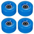 M METERXITY 4 Pack Roller Skate Wheels - Quad Skates Accessories with Bearings, Durable Wear-Resistant PU Wheels, Apply to Skating (32 x 58mm, Blue)