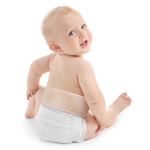 Everyday Medical Umbilical Hernia Belt for Babies, Tummy Wrap, Naval Button Binder, Newborns, Infant Abdominal Truss Support, Abdominal Belly Band with Compression Pad - Medium