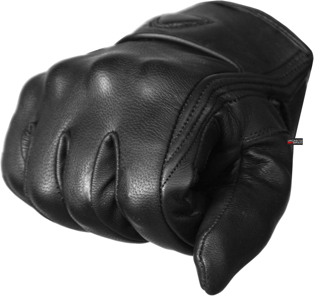Skiennix Motorcycle Gloves - Premium Leather, Touch Screen, Non-Slip Protection for Men