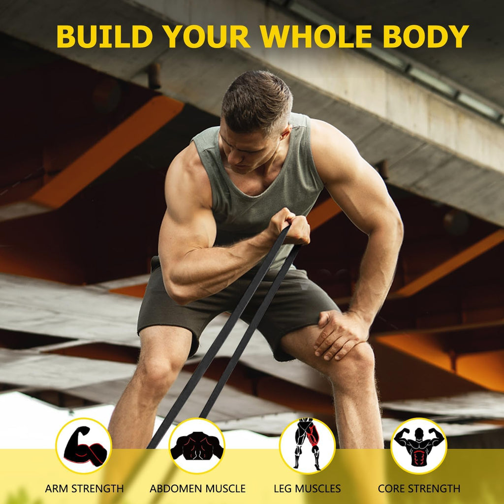 Skiennix Pull Up Bands - Resistance Exercise Bands for Men & Women | Body Stretching & Muscle Training