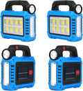TANSOREN Solar Lanterns - 4 Pack LED Camping Lights | Rechargeable Emergency Flashlights for Survival Kits