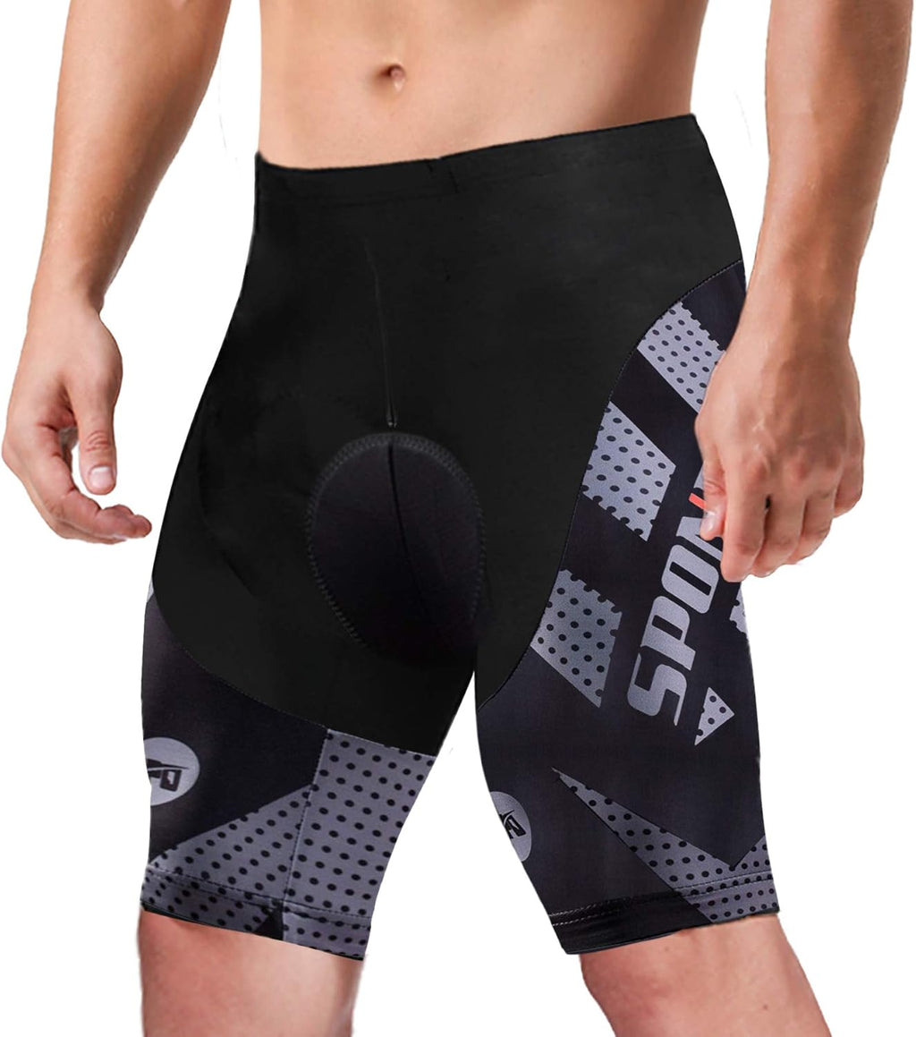 Sponeed Men's Cycling Shorts - Padded Spandex Tights for Ultimate Comfort | Breathable Bike Wear