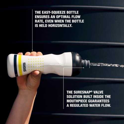 Sigg - Soft Bike Water Bottle - Pulsar Transparent White - Squeezable - Dishwasher Safe - Lightweight - Leakproof - BPA Free - White 25 Oz