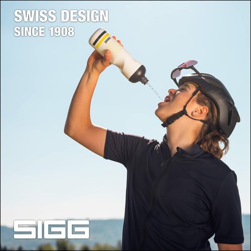 Sigg - Soft Bike Water Bottle - Pulsar Transparent White - Squeezable - Dishwasher Safe - Lightweight - Leakproof - BPA Free - White 25 Oz