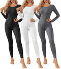 Thermal Underwear for Women Long Johns Base Layer Pajama Sets Black/White/Deep Grey - Medium