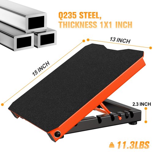 Naitesen Metal Slant Board Calf Stretcher for Squat, Pilates Stretching Equipment, 600lbs Weight Capacity Adjustable Incline Balance Board for Relieving Plantar Fasciitis Achilles Tendonitis Muscle Injuries Home Gym or Commercial