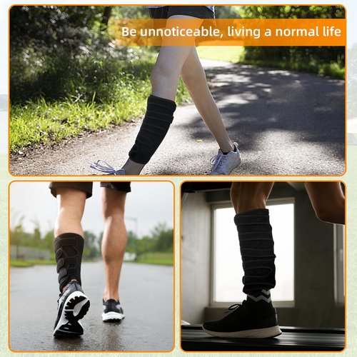 TrelaCo 2 Pcs Ankle Monitor Cover up for Gps Alcohol Bracelet Parole Probation House Arrest Shock Absorbing Immigration Sex Offenders Protective Sleeve with Adjustable Straps for Men Women