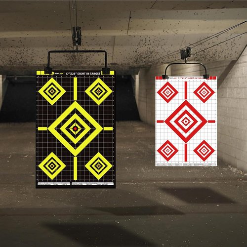 Atflbox High Visibility Shooting Range Paper Target - 17x25 Inch for Handgun, Pistol, Rifle, Airgun Practice