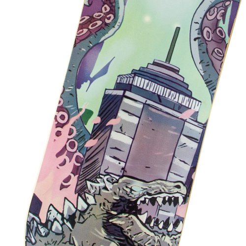 New Olym 41'' Longboard Skateboard 8 Layer Canadian Maple Drop Through Longboards for Youths Beginners, Dinosaur
