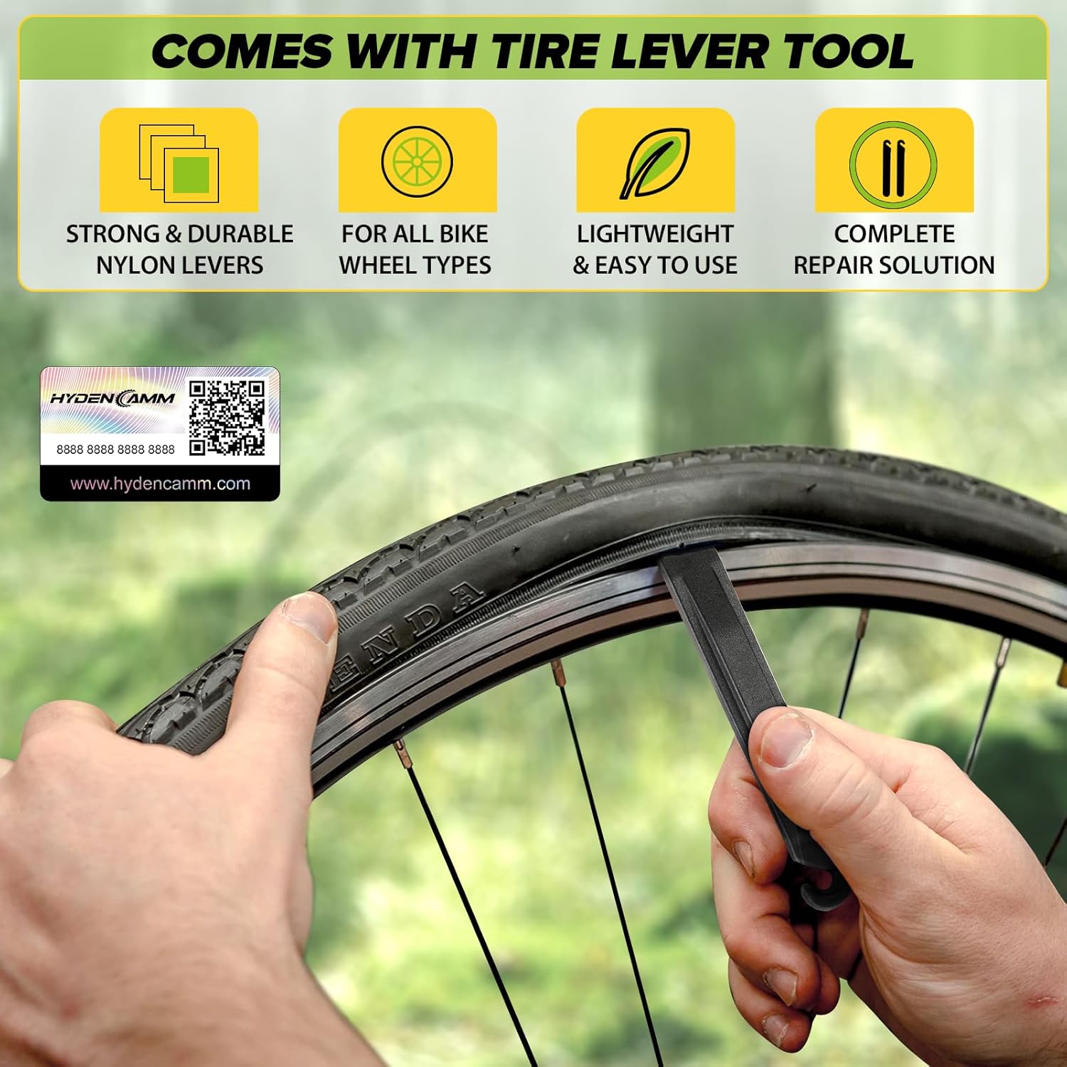 Skiennix Bike Inner Tube - 20/26" Butyl Tube with 35mm AV Schrader Valve & 2 Tire Levers | Durable & Versatile