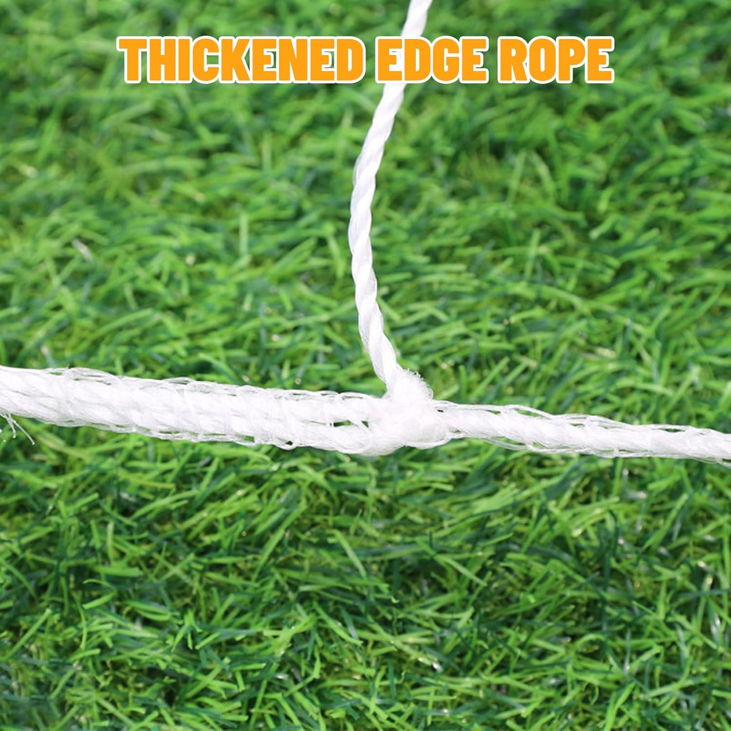 Soccer Goal Nets | Replacement Football Net for 6' x 4', 8' x 6', 12' x 6', 24' x 8' Goals - Posts Not Included