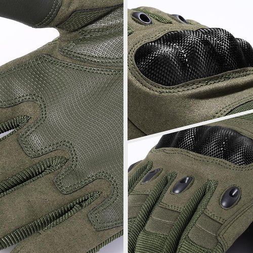 Motorcycle Tactical Gloves for Men - Touchscreen, Hard Shell & Palm Padding for Airsoft Paintball Hunting Hiking Camping Climbing Sports Cycling Gloves