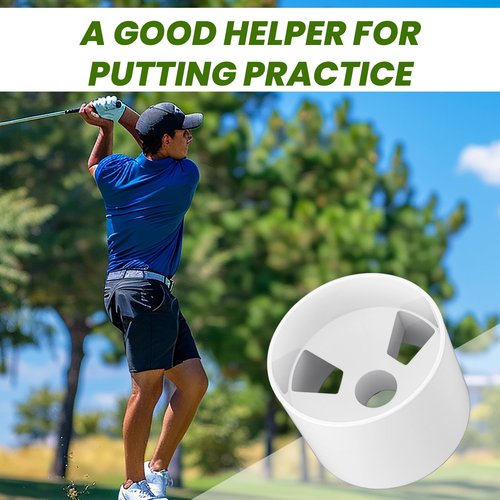 4PCS Golf Hole Cup,ABS Ivory White Plastic Golf Cups,Dimension 4" Depth, Diameter 4 1/4 inches,Fits PGAL|PGA|USGA Regulations,for Backyard Golf Practice