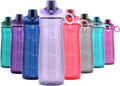 Pogo 32oz Reusable Plastic Water Bottle - Chug Lid & Carry Handle | BPA Free, Dishwasher Safe, Lilac