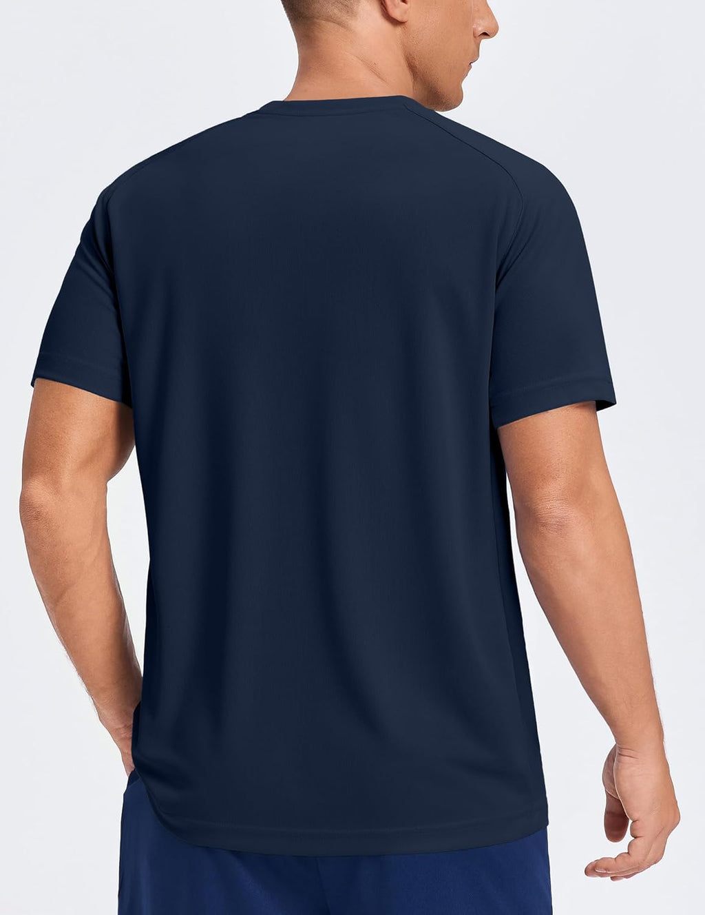 PINSPARK Men's Quick Dry Athletic T-Shirts - Moisture-Wicking Short Sleeve Gym Tees for Workouts