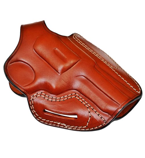 Leather Holster for Taurus 856 Defender 3" Barrel, OWB Thumb Break, Genuine Leather, Right Handed, ShnLeather (Brown)