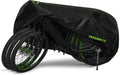 Topcrown Waterproof Bike Cover - Outdoor Storage for 3 Bikes | UV, Dust & Wind Protection, XXXL Black & Green