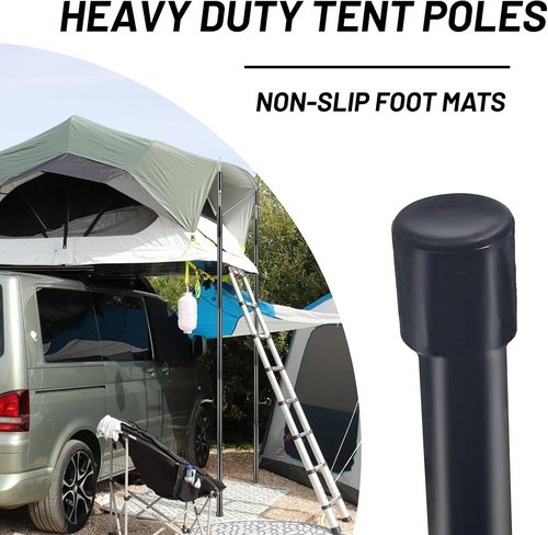 AVOFOREST Adjustable Tent Poles - Heavy Duty 76in Camping Accessories for Backpacking & Hiking