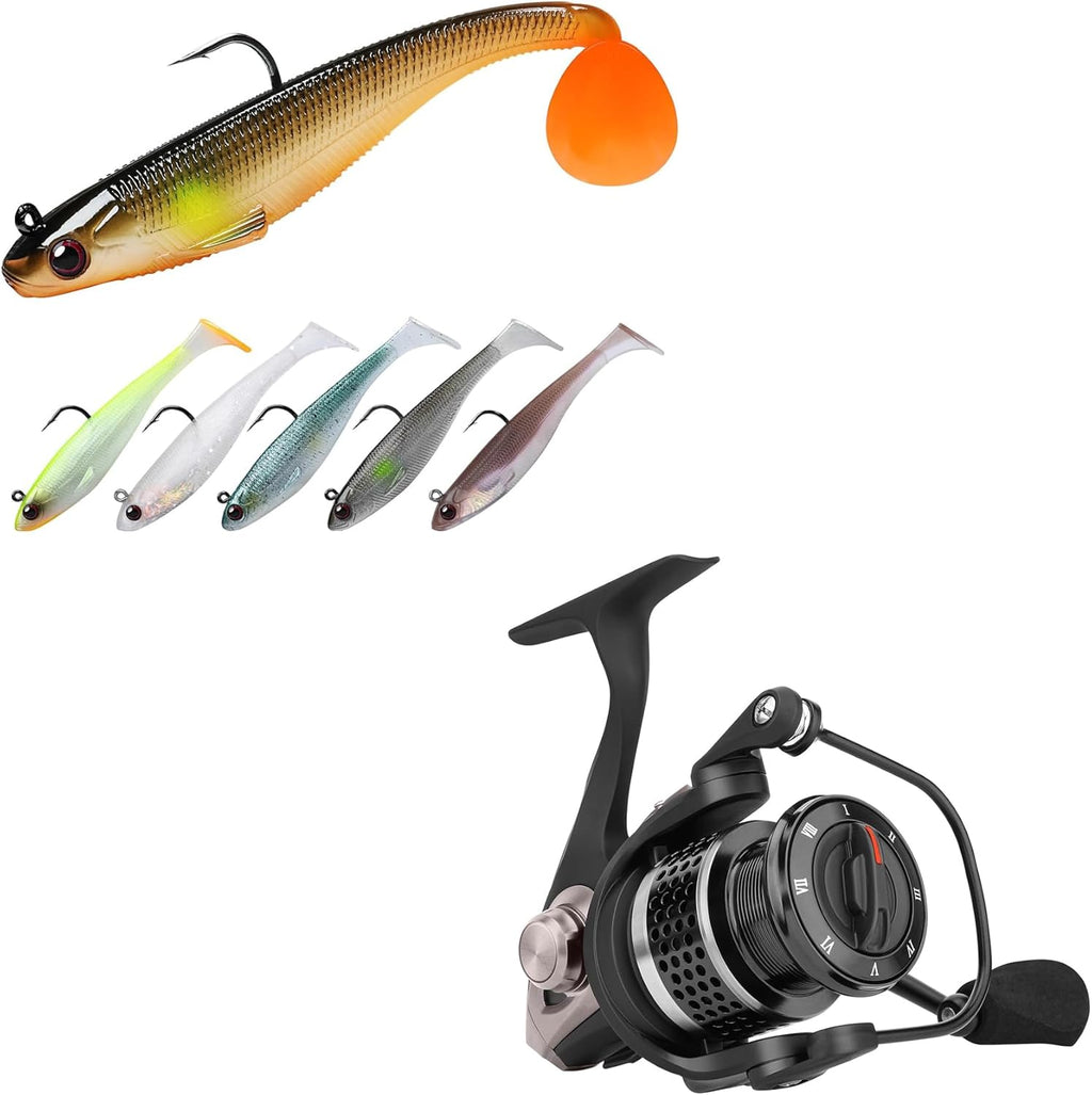TRUSCEND Spinning Fishing Reel - Ultra-Light Aviation Metal Body for Bass & Trout Fishing | Perfect Gift for Men