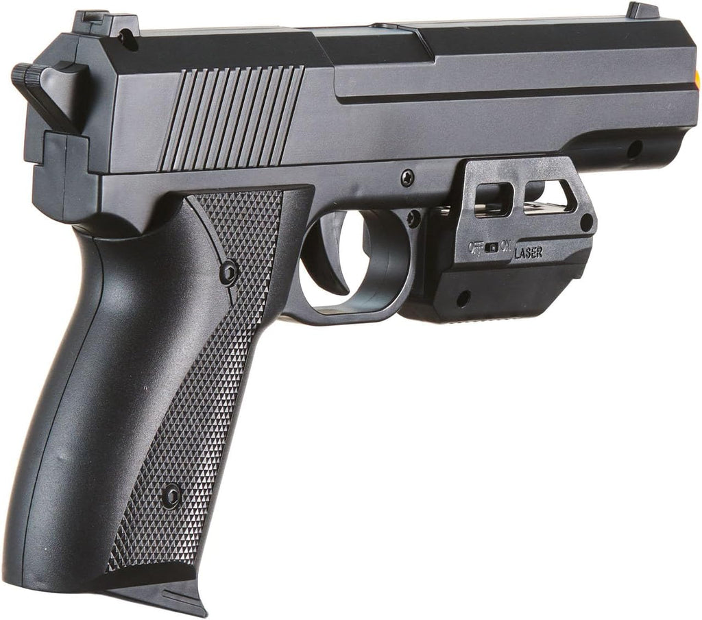 VP99 Airsoft Pistol - Spring Powered with Laser & Light | Sleek Black Design