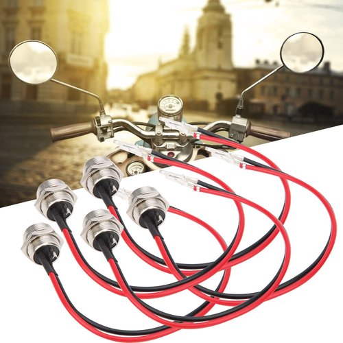 5pcs Scooter Charger Port, 3-Pin Inline Round Charger Connector with for Electric Self-Balancing Scooter