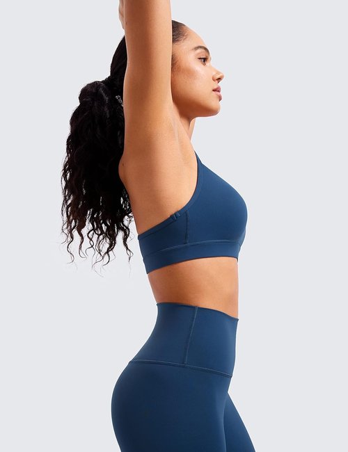 CRZ YOGA Butterluxe Y-Back Sports Bra for Women - Padded Racerback Yoga Top in Various Sizes