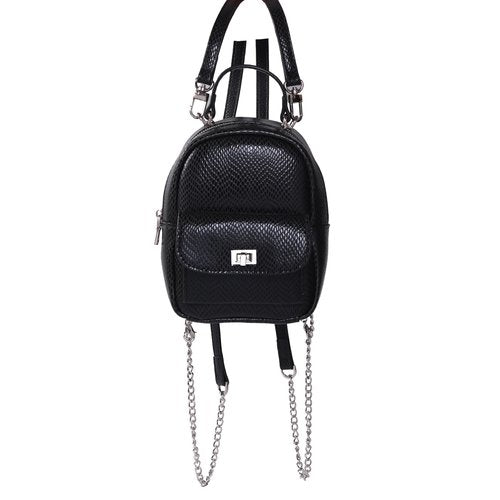 YOXIER Cute and lightweight backpack, mini, versatile, practical front pocket, built-in storage bag - premium backpack, (black)