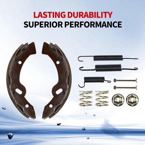 Brake Shoes and Spring Kit Assembly for E-Z-Go Medalist/TXT 1997 Up Golf Cart Brakes Spring Hardware Set for Workhorse 96 Up, Replace for Yamaha G2-G22 94-06 27943G01 70795G01 27944-G01