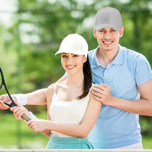 Geyoga Adjustable Baseball Cap - 8-Piece Set for Men & Women | Plain Sports Hats in 8 Colors