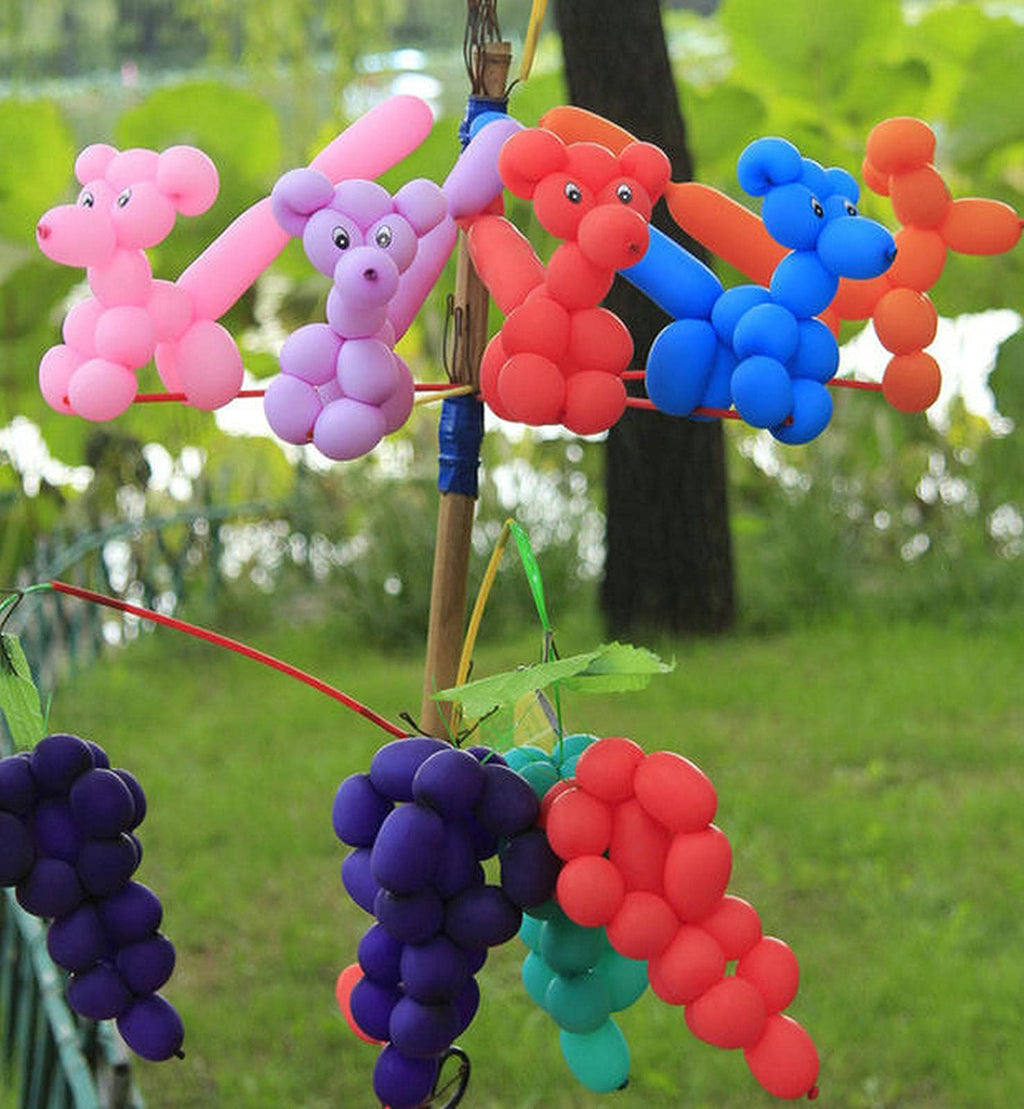 100Pcs Multi 260 Balloons Multi Long Skinny Latex Balloon for Animal Ballons, Premium Quality Balloons for Beginners Baloons Making Kid's Carnivals Party Decoartion